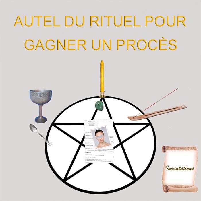 Rituel spirituel et préparation avant un procès